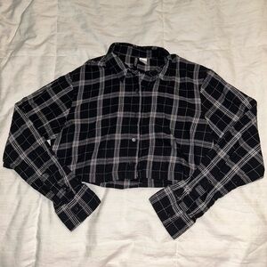 H&M Cropped Flannel